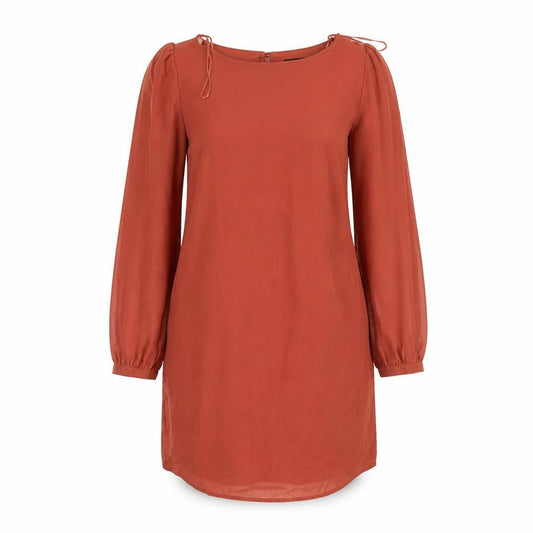 Atmosphere Womens Orange  Polyester Sheath  Size 10  Round Neck