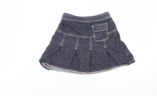 NEXT Girls Black  Cotton Mini Skirt Size 2 Years  Regular