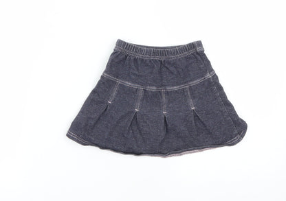 Next Girls Black  Cotton Mini Skirt Size 2 Years  Regular