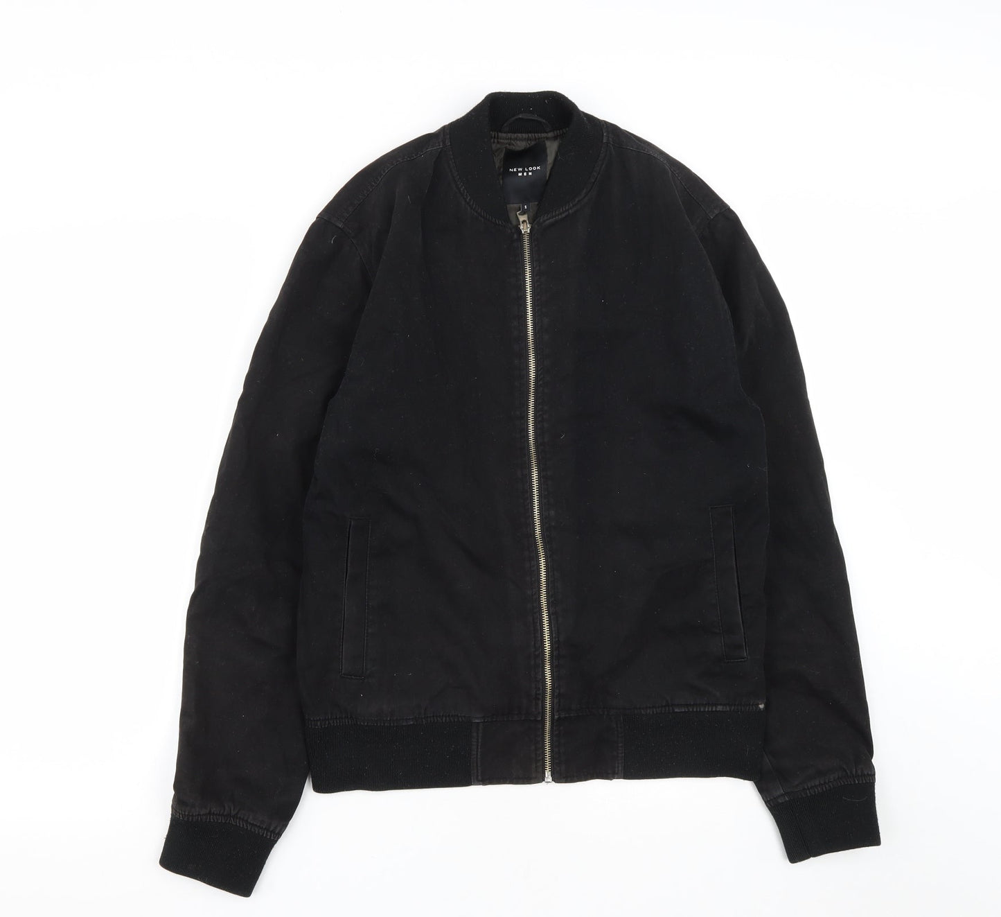 New Look Mens Black   Jacket  Size S  Zip