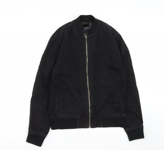 New Look Mens Black   Jacket  Size S  Zip
