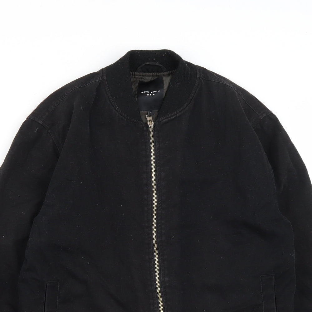 New Look Mens Black   Jacket  Size S  Zip