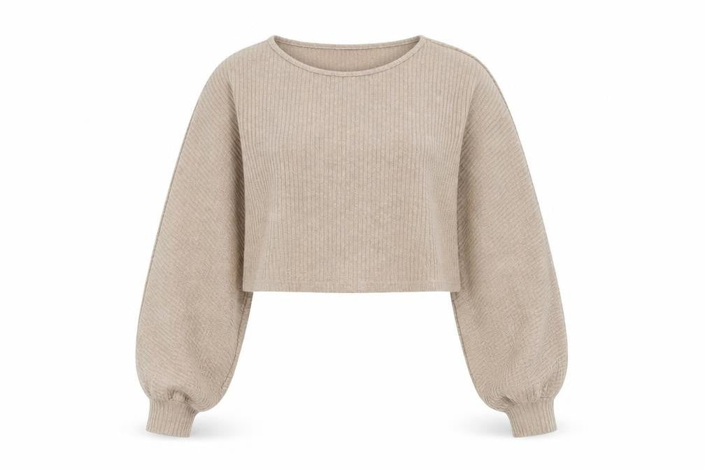 SheIn Womens Brown Round Neck  Polyester Pullover Jumper Size XS