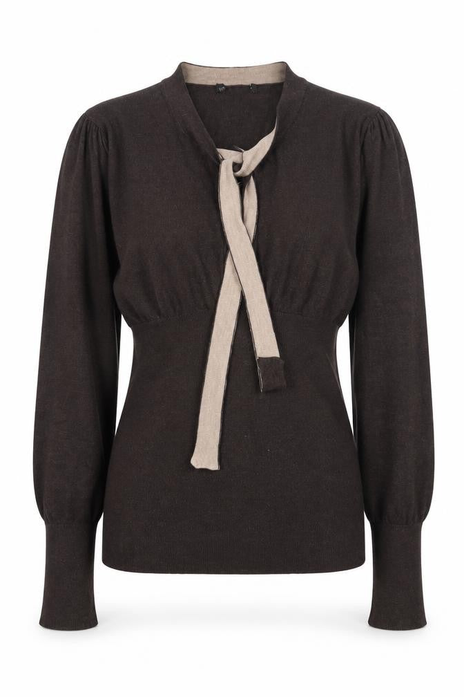 Preworn Womens Beige Round Neck  Acrylic Pullover Jumper Size S