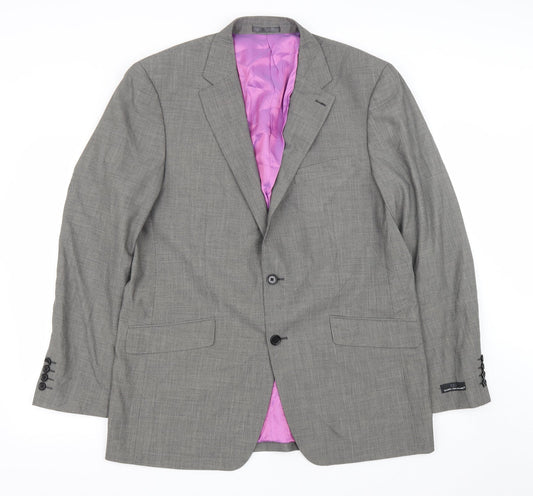 Daniel Grahame Mens Green  Polyester Jacket Suit Jacket Size 44
