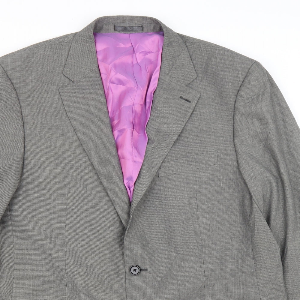 Daniel Grahame Mens Green  Polyester Jacket Suit Jacket Size 44