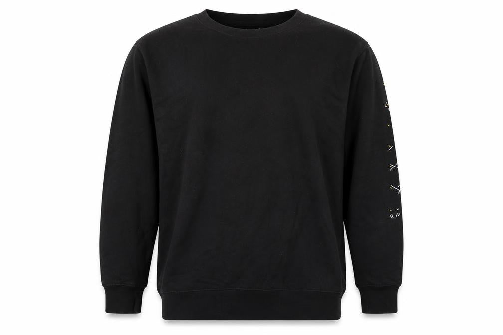 AWD Mens Black  Cotton Pullover Sweatshirt Size L   - Symbols