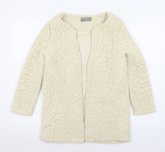 VERO MODA Womens Ivory Round Neck  Polyester Cardigan Jumper Size XS