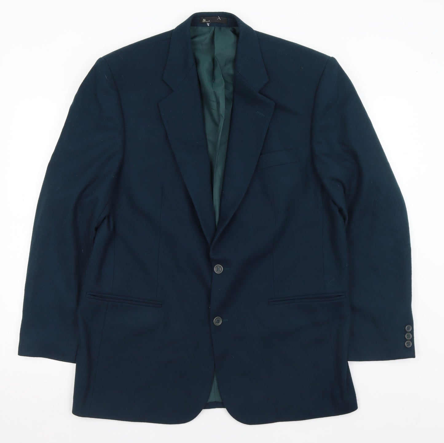 BHS Mens Blue  Wool Jacket Suit Jacket Size 42