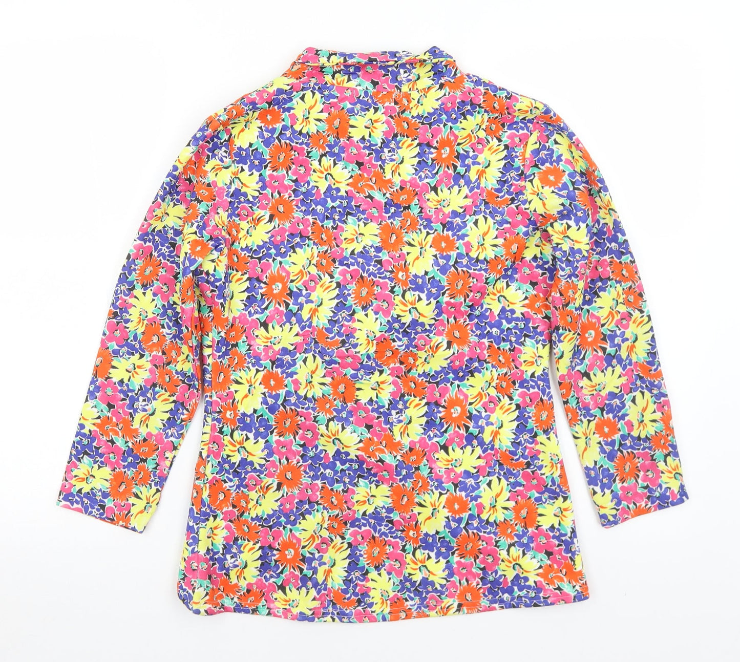 Signature Womens Multicoloured Floral  Jacket  Size 10  Button