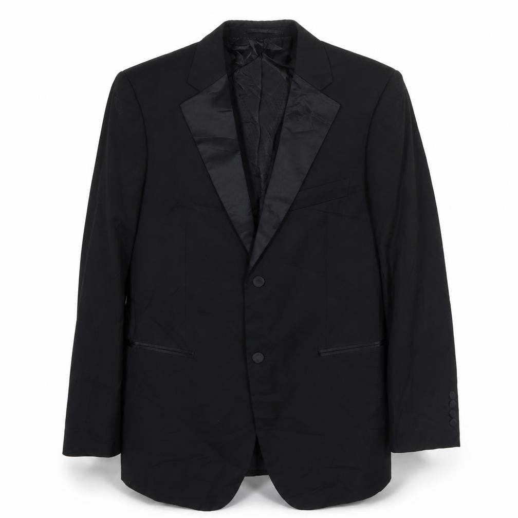 Taylor & Wright Mens Black  Polyester Jacket Suit Jacket Size 38