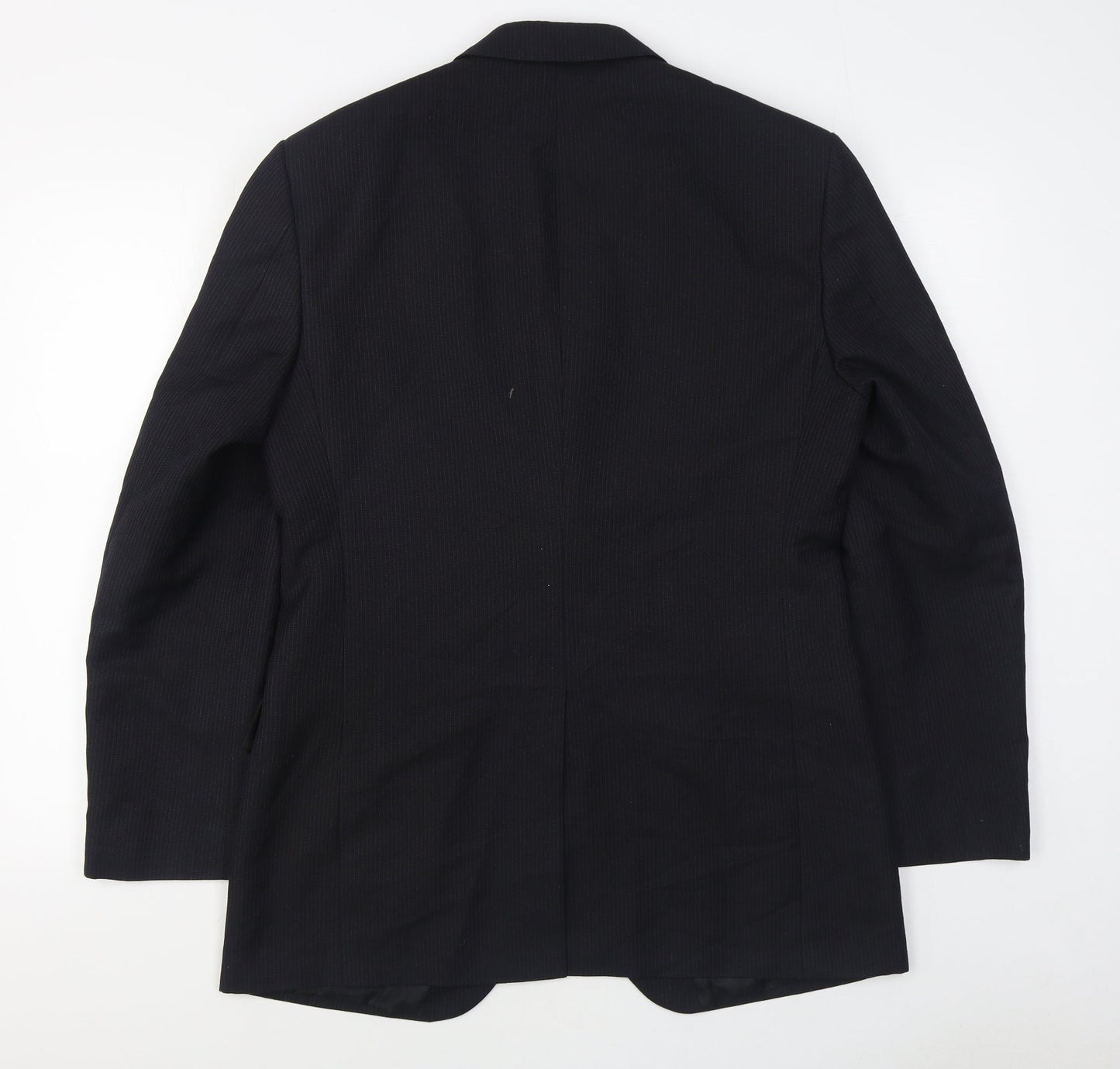 Marks and Spencer Mens Black  Polyester Jacket Suit Jacket Size 38