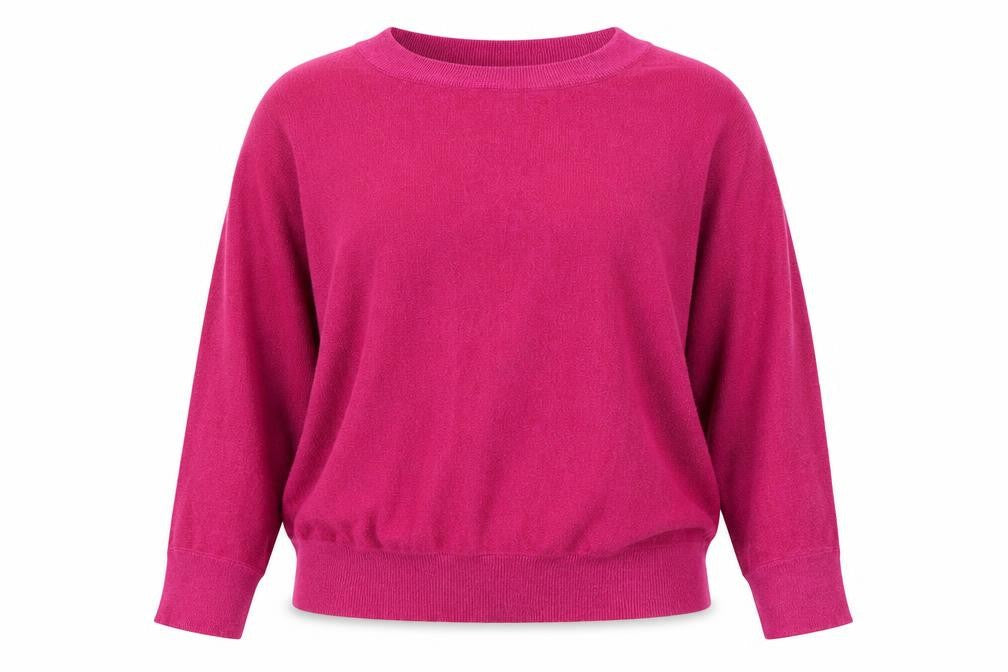 Eksept Womens Pink Boat Neck  Viscose Pullover Jumper Size 2XL