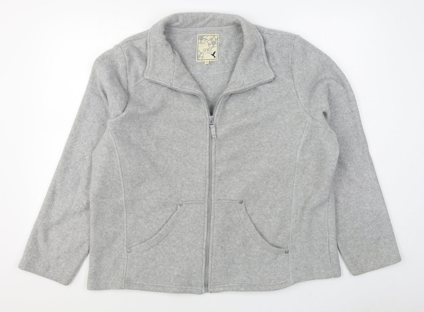 M&Co Womens Grey   Jacket  Size 20  Zip