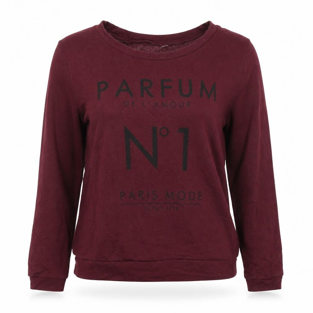 Divided by H&M Womens Red  Cotton Pullover Sweatshirt Size L  Pullover