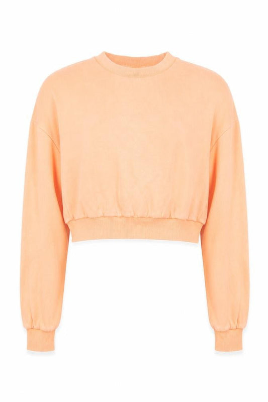 ASOS Womens Pink  Cotton Pullover Sweatshirt Size 10  Pullover - cropped