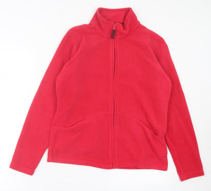 Preloved Marks and Spencer Womens Red   Jacket  Size 16  Zip - Front
