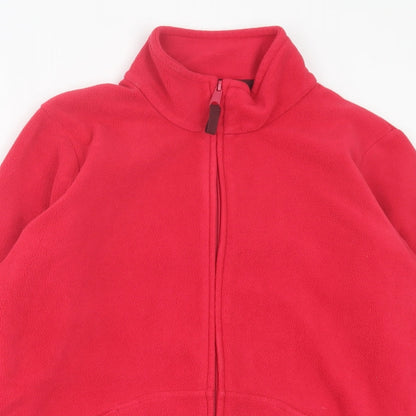 Preloved Marks and Spencer Womens Red   Jacket  Size 16  Zip - Detail