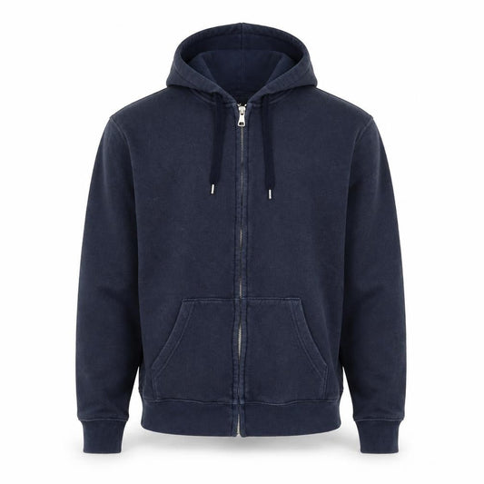 H&M  Mens Blue  Cotton Full Zip Hoodie Size S