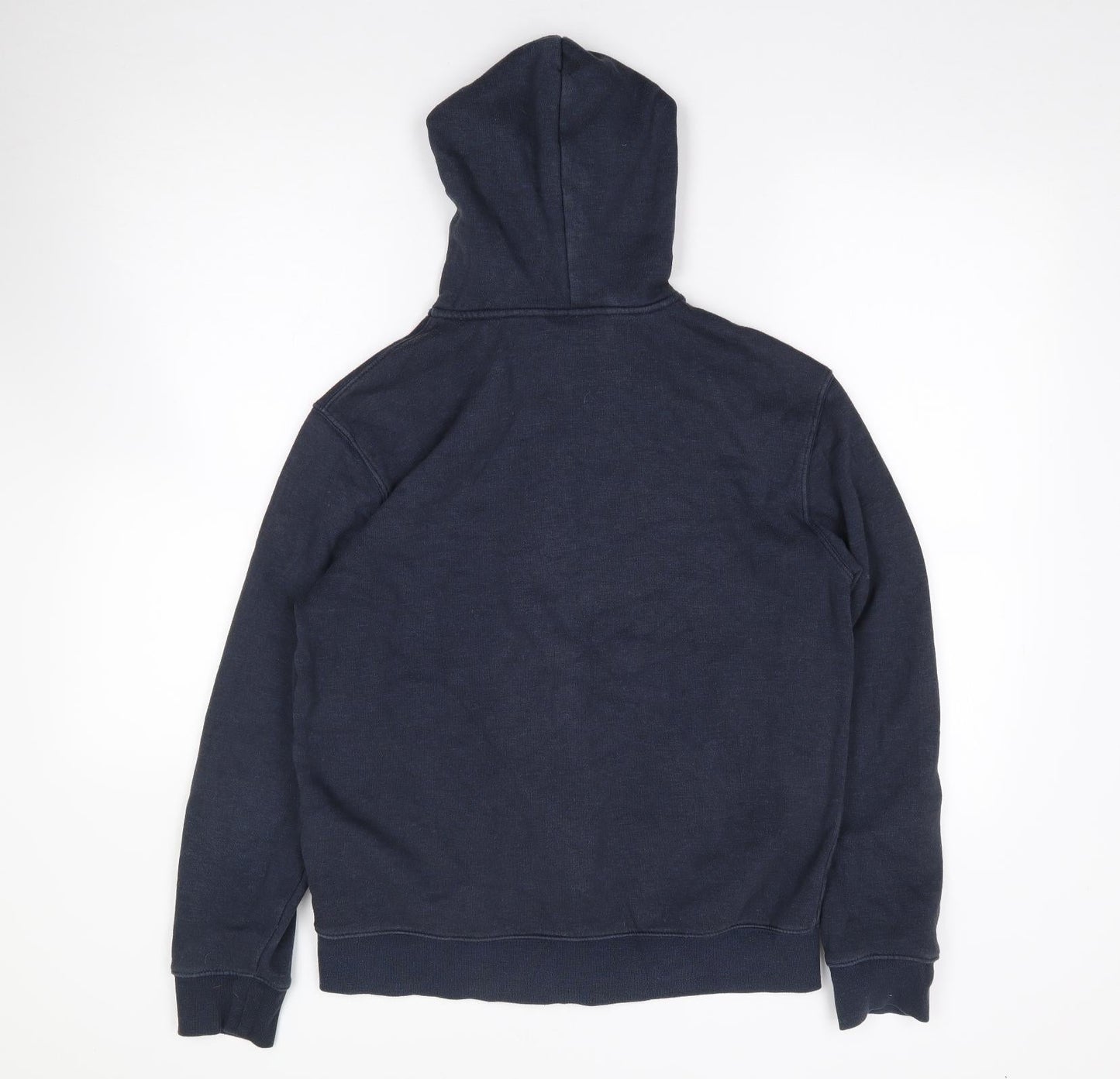 H&M  Mens Blue  Cotton Full Zip Hoodie Size S