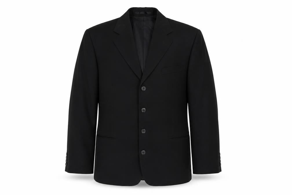 Blakes Mens Black  Polyester Jacket Suit Jacket Size 40