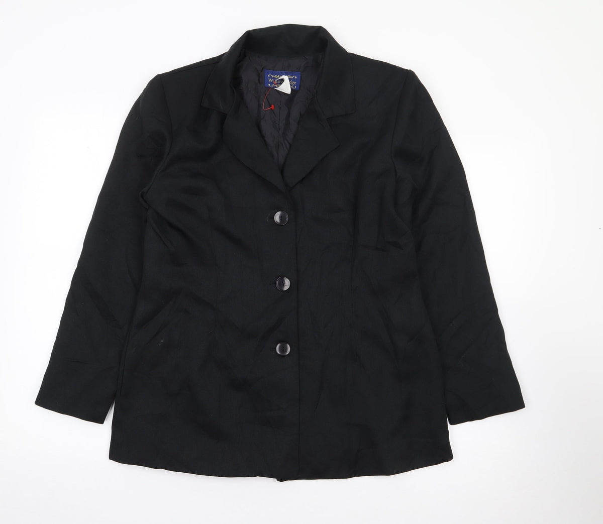 Willow Ridge Womens Black  Polyester Jacket Suit Jacket Size 8