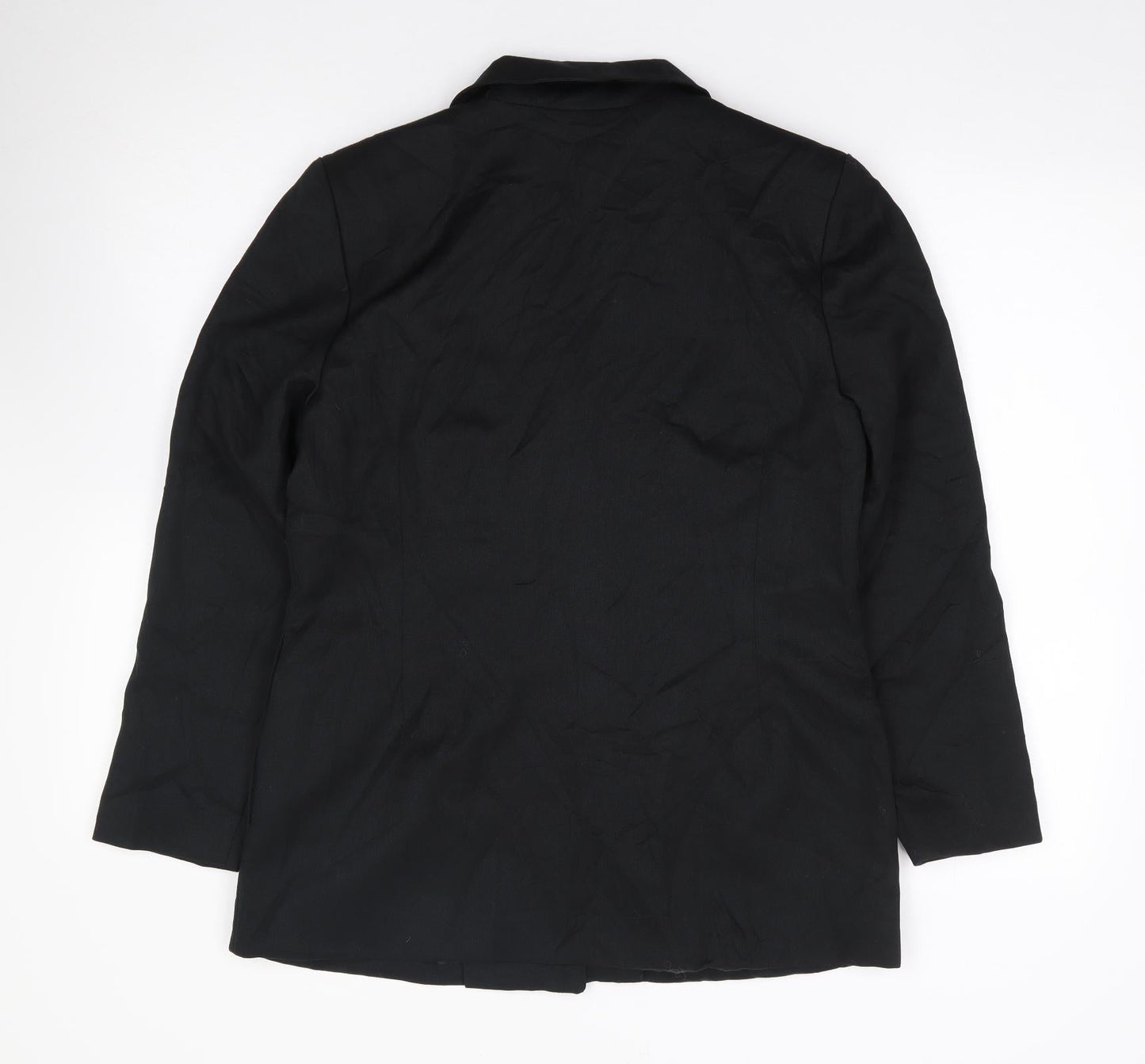 Willow Ridge Womens Black  Polyester Jacket Suit Jacket Size 8