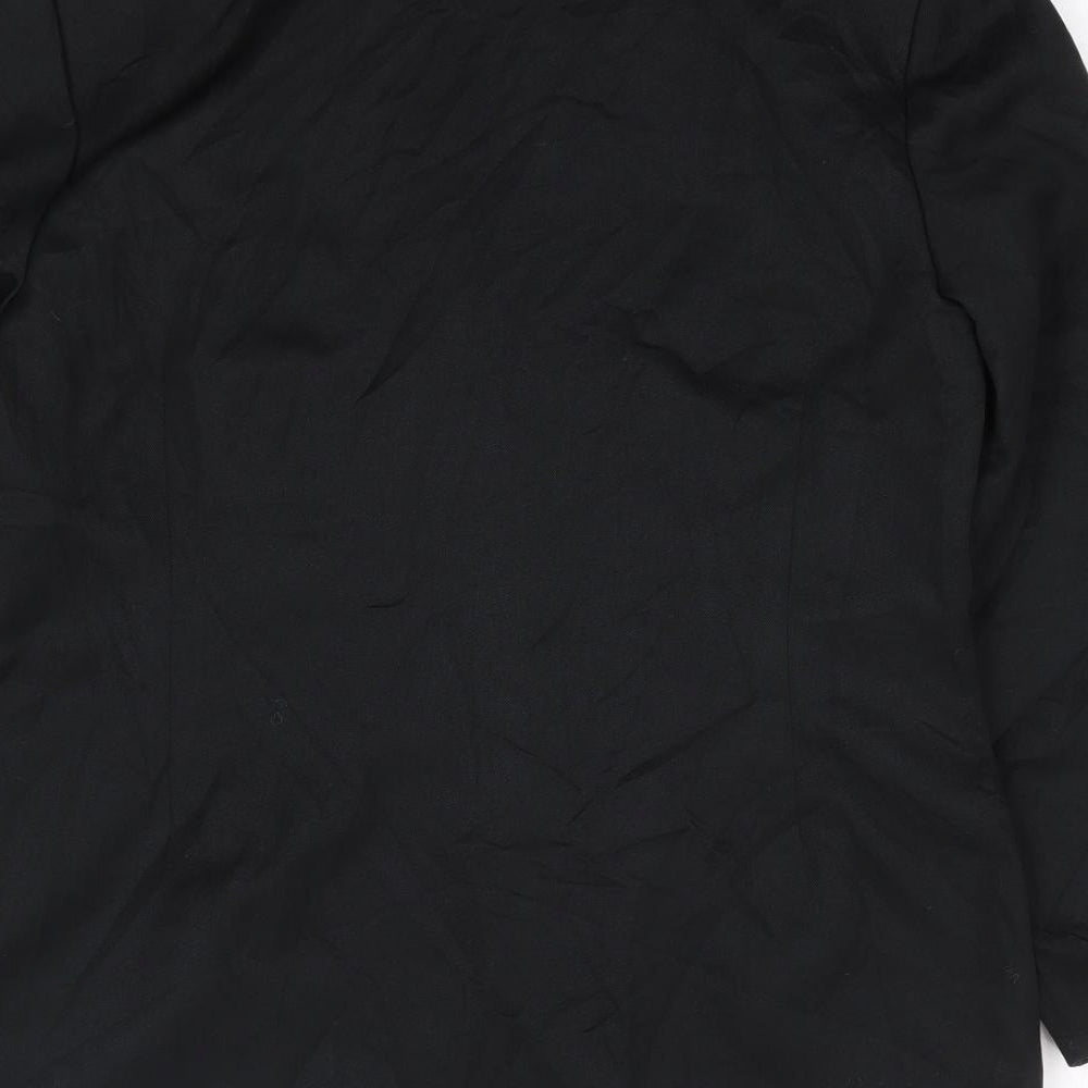Willow Ridge Womens Black  Polyester Jacket Suit Jacket Size 8