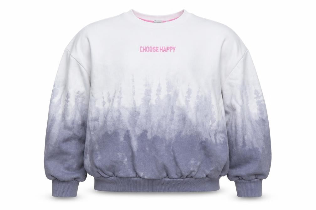 Primark Girls Blue  Cotton Pullover Sweatshirt Size 9-10 Years  Pullover - Choose Happy