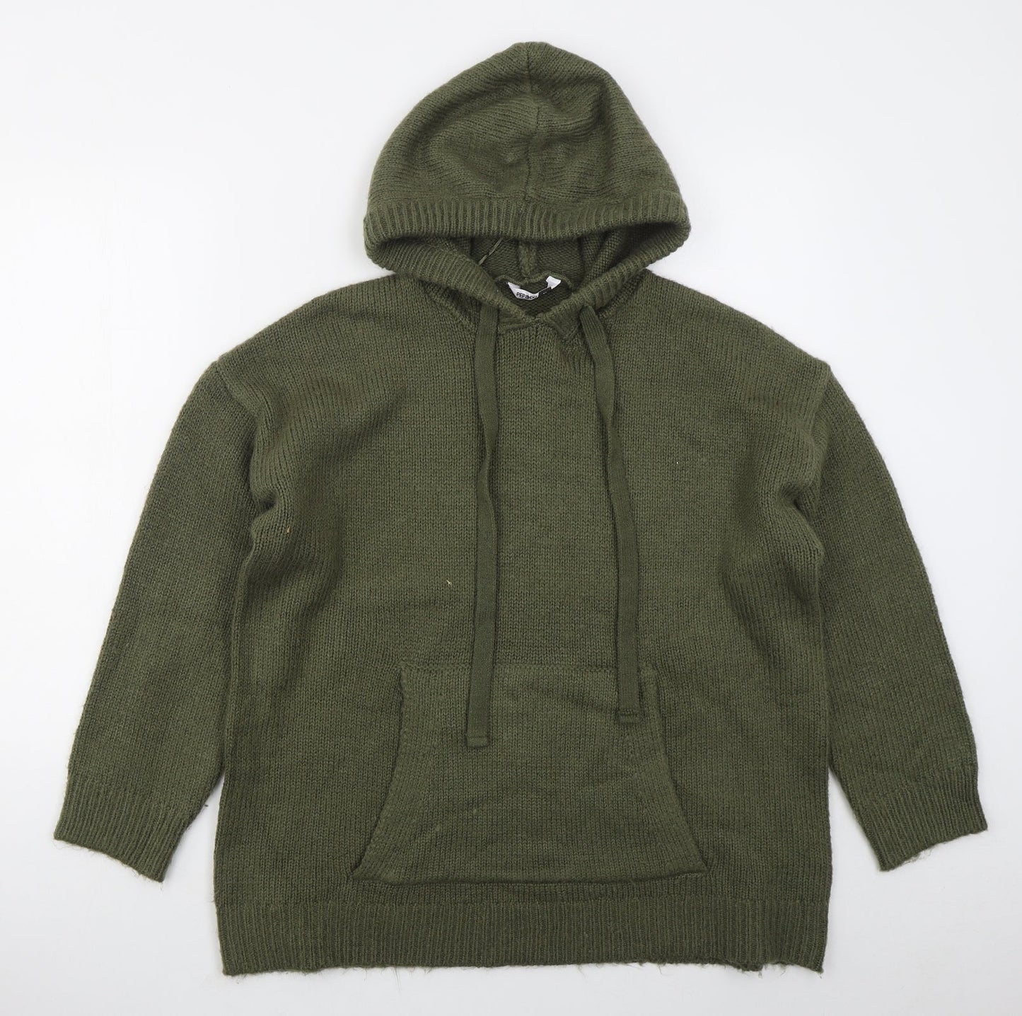 Pep&co Womens Green  Acrylic Pullover Hoodie Size 12  Pullover