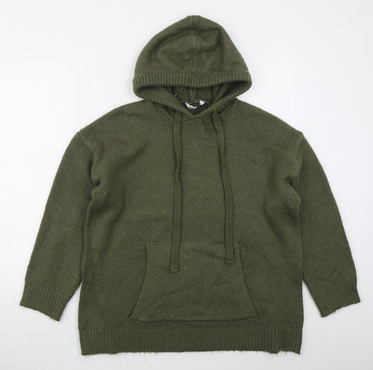 Pep&co Womens Green  Acrylic Pullover Hoodie Size 12  Pullover