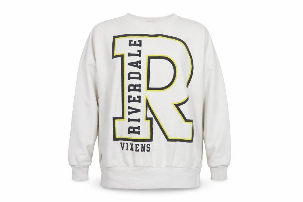 Primark Womens White  Polyester Pullover Sweatshirt Size 10   - Riverdale