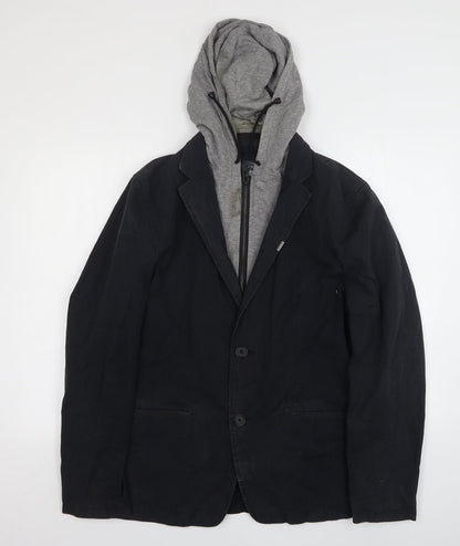 Next Mens Blue Striped  Jacket  Size L