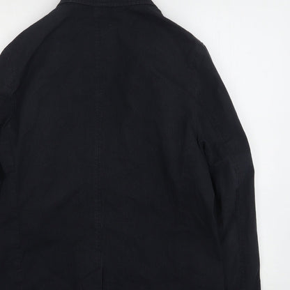Next Mens Blue Striped  Jacket  Size L