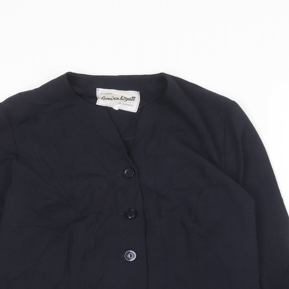 Gordon Wyatt Womens Blue   Jacket Blazer Size 10