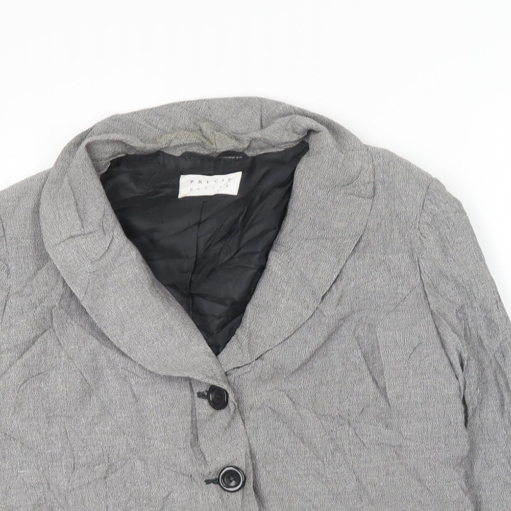 Precis Womens Grey   Jacket Blazer Size 14
