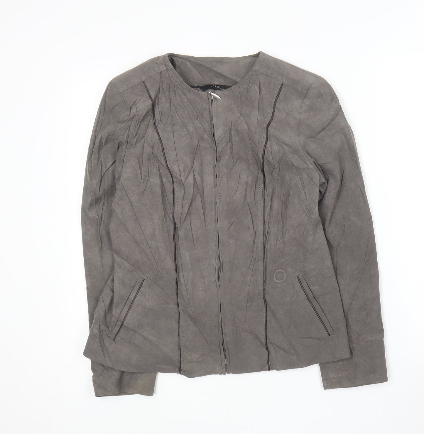 Bonmarché Womens Grey   Jacket  Size 10