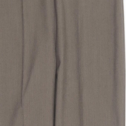 Classics Womens Brown  Polyester Trousers  Size 12 L25 in Regular