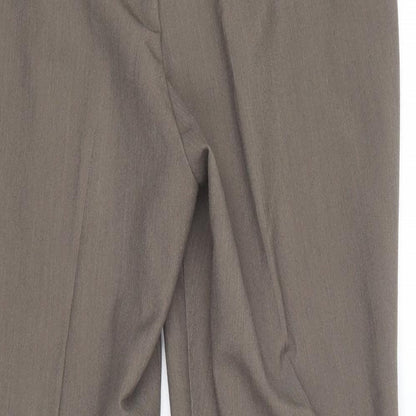 Classics Womens Brown  Polyester Trousers  Size 12 L25 in Regular