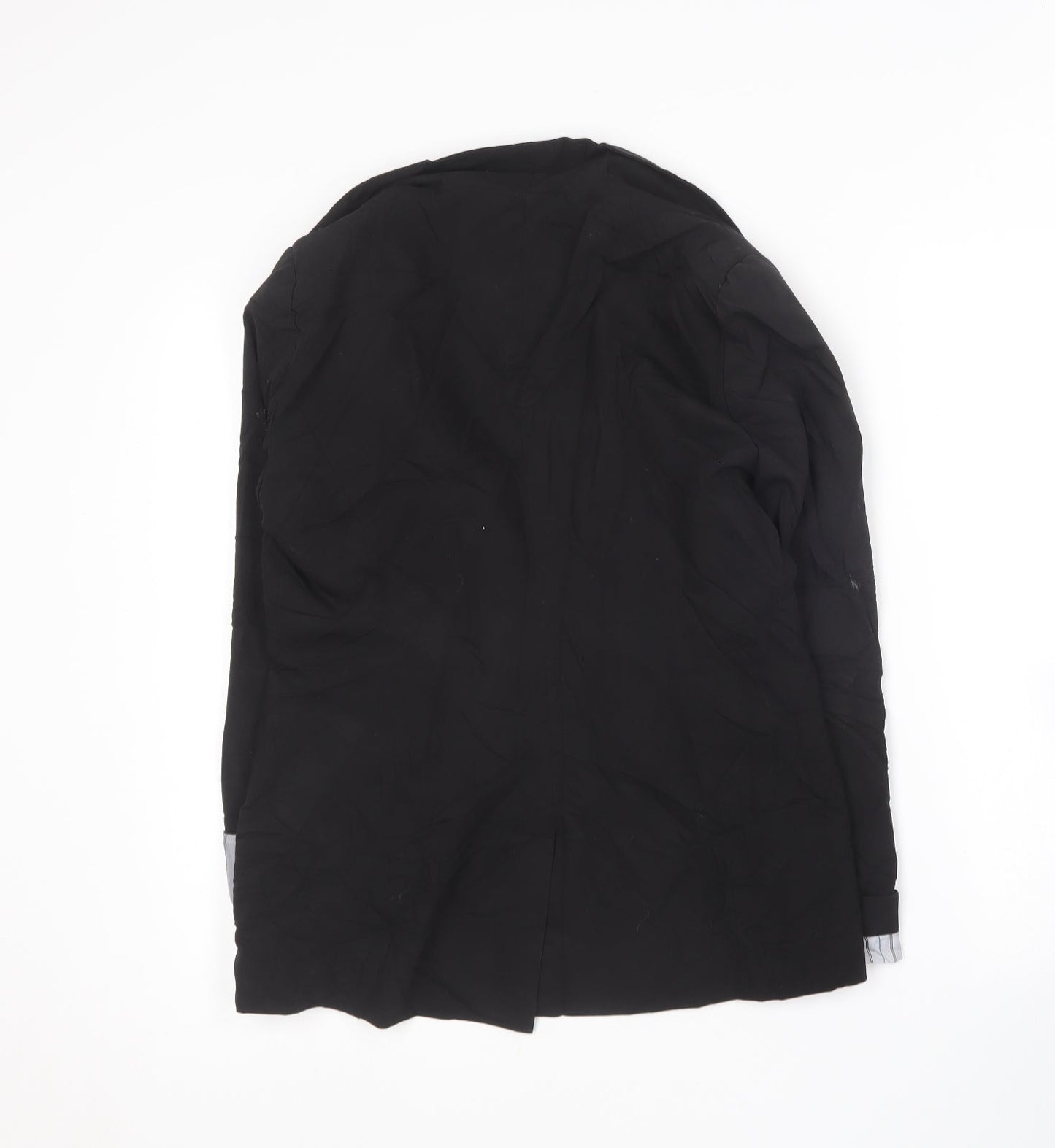 Denim & Co. Womens Black   Jacket Blazer Size 12