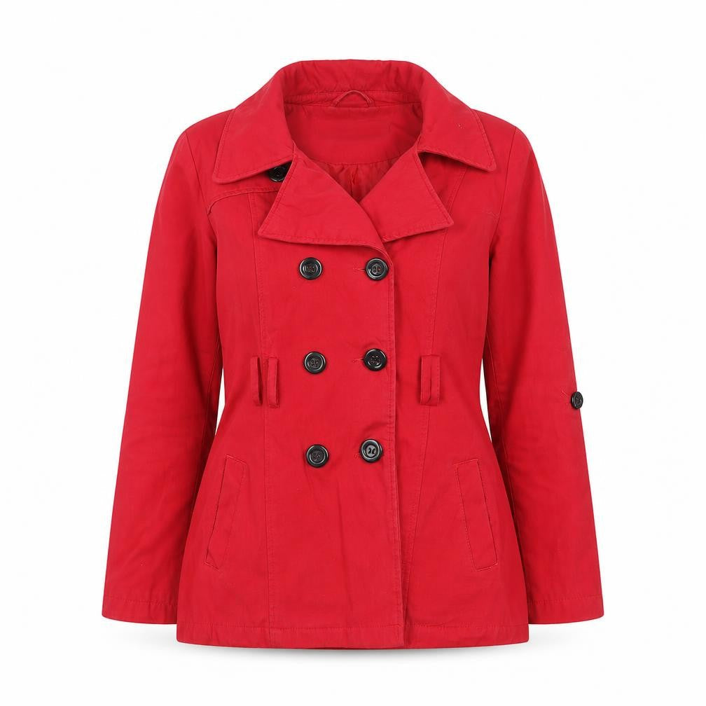 New Look  Womens Red   Overcoat Coat Size 14