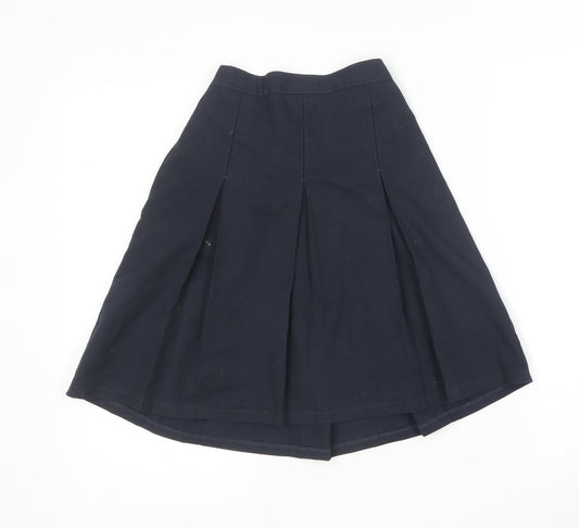 Marks and Spencer Girls Blue  Polyester A-Line Skirt Size 10-11 Years  Regular