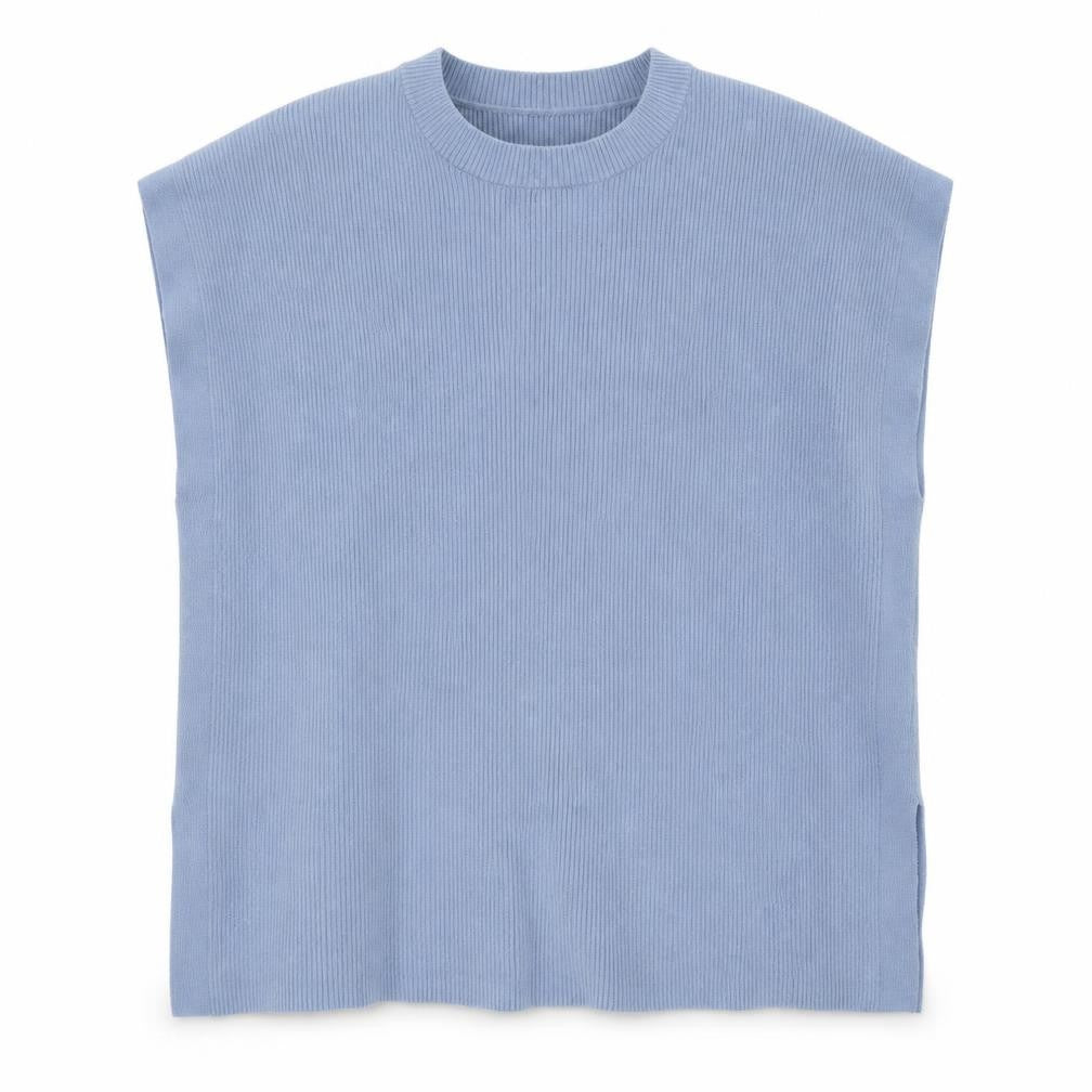 Gallery Womens Blue Round Neck  Polyester Pullover Jumper Size M