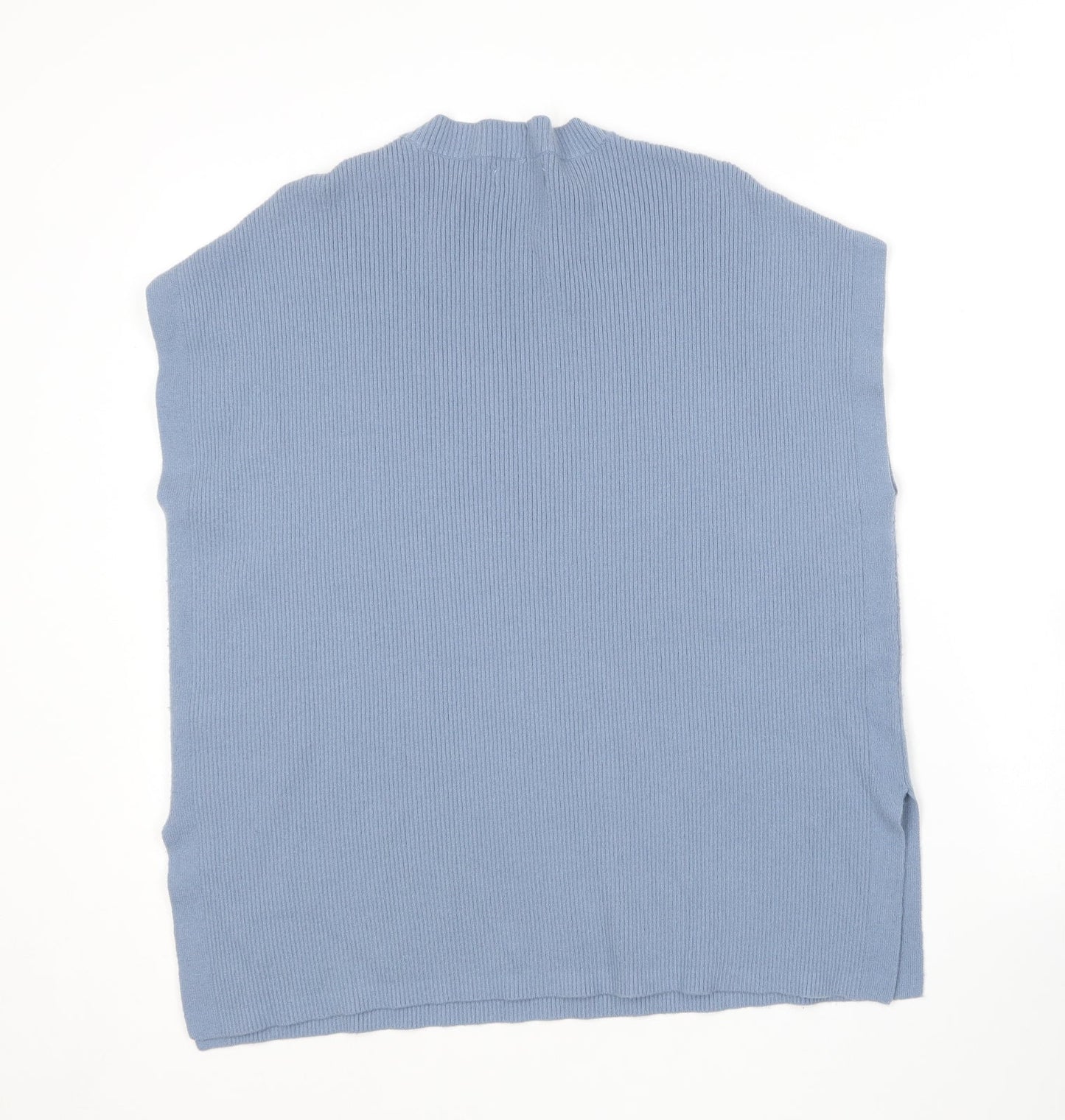 Gallery Womens Blue Round Neck  Polyester Pullover Jumper Size M