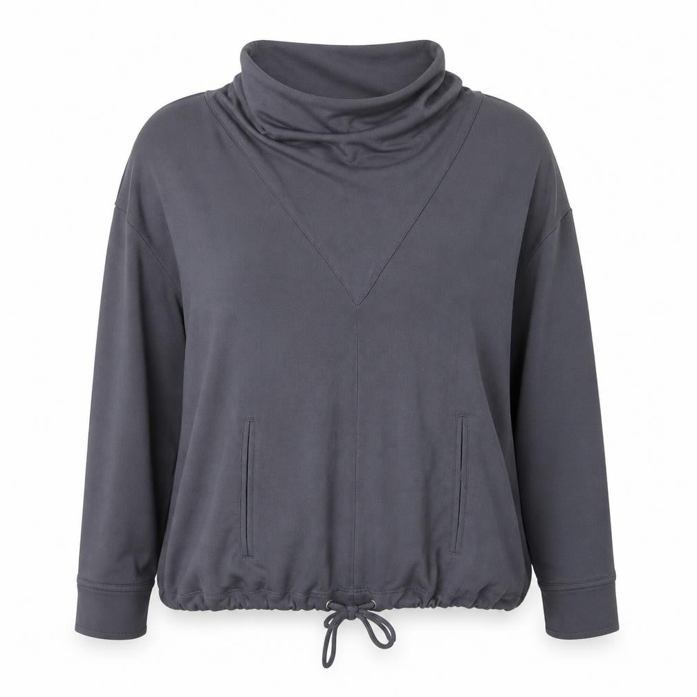 Gallery Womens Grey Crew Neck  Viscose Pullover Jumper Size L