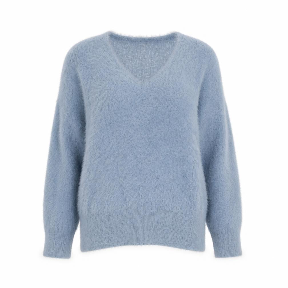 Gallery Womens Blue Round Neck  Polyamide Pullover Jumper Size L