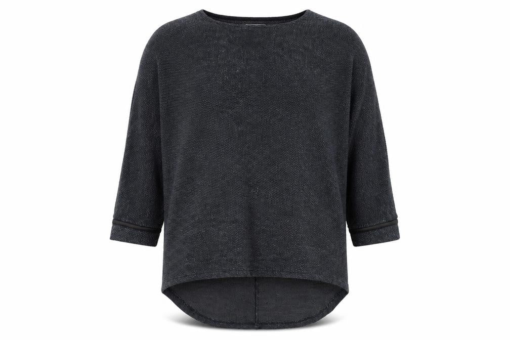Apricot Mens Grey Crew Neck  Acrylic Pullover Jumper Size L