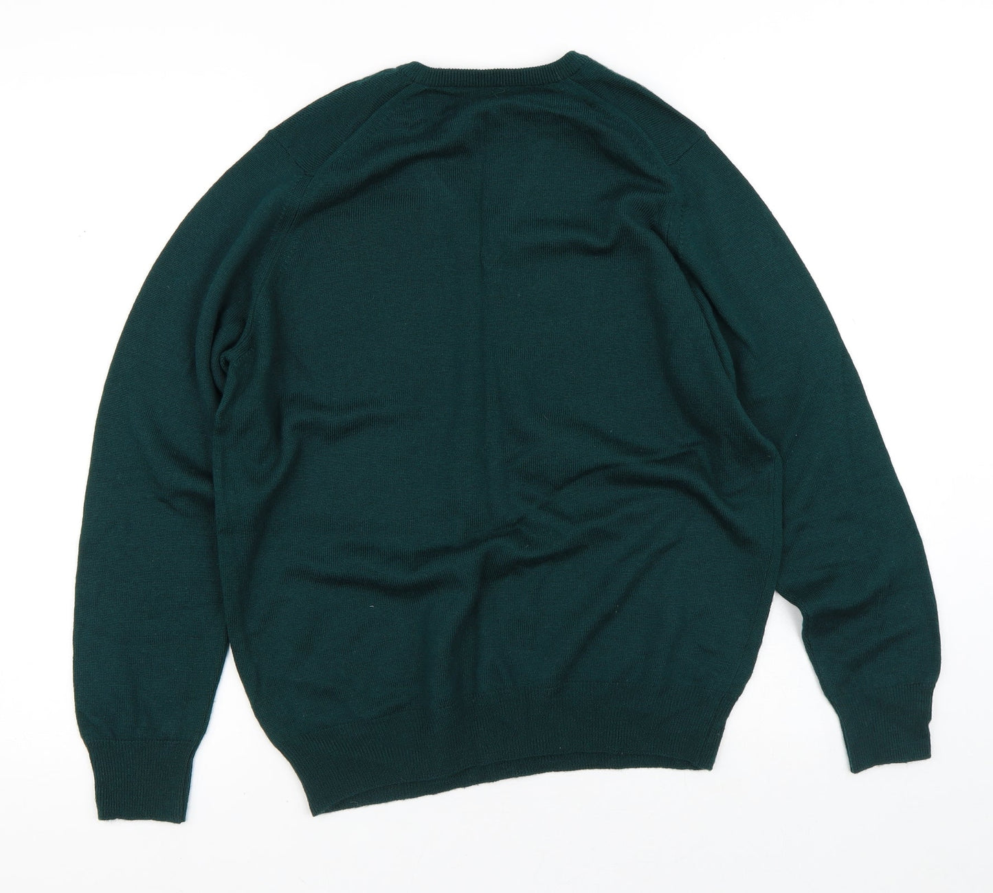 Preworn Mens Green  Polyester Pullover Sweatshirt Size S