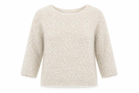 Debenhams Womens Beige Round Neck  Polyester Pullover Jumper Size 12