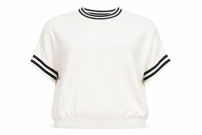 Next Womens White Round Neck  Viscose Pullover Jumper Size L